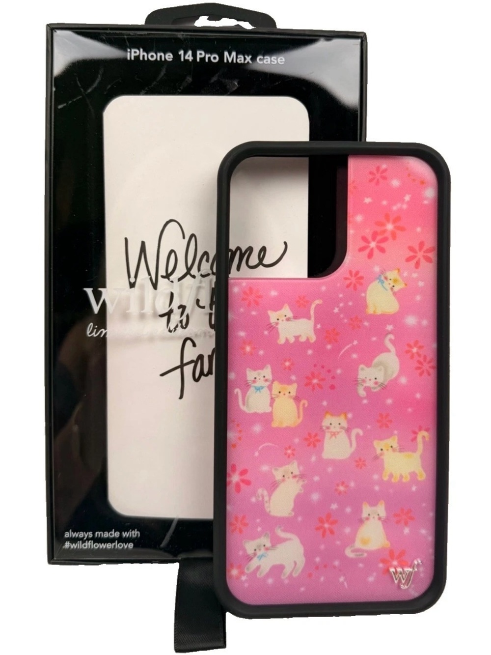 wildflower claire drake cat iphone case